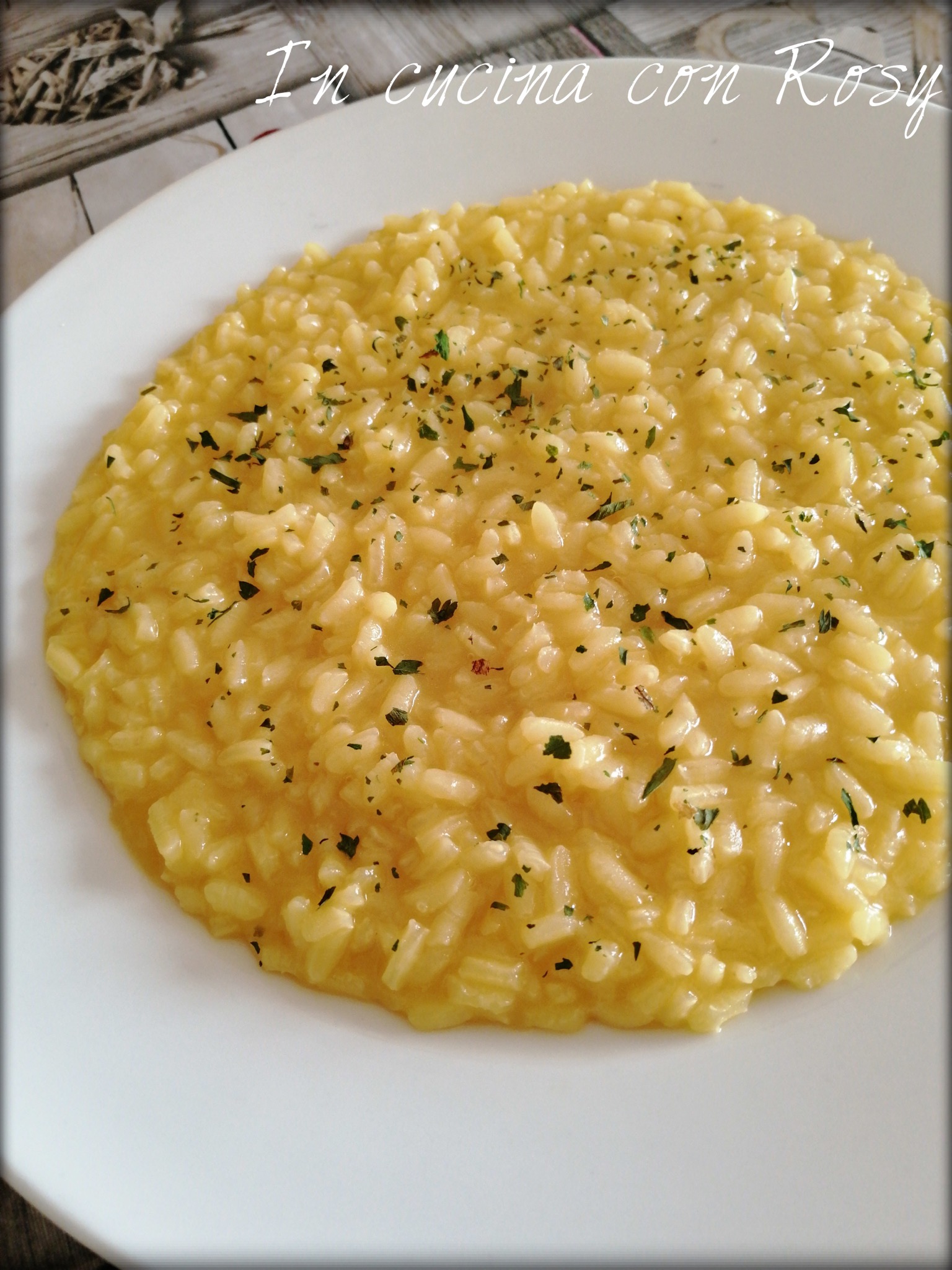 Risotto allo zafferano In Cucina con Rosy