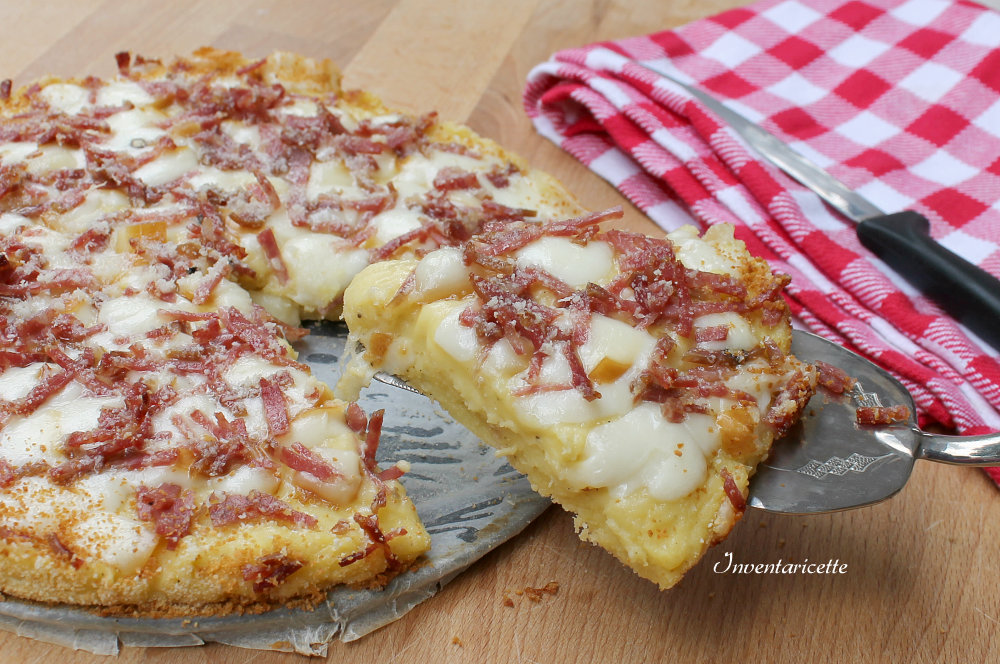 Pizza di Patate con Provola e Salame Inventaricette, In cucina con Maria