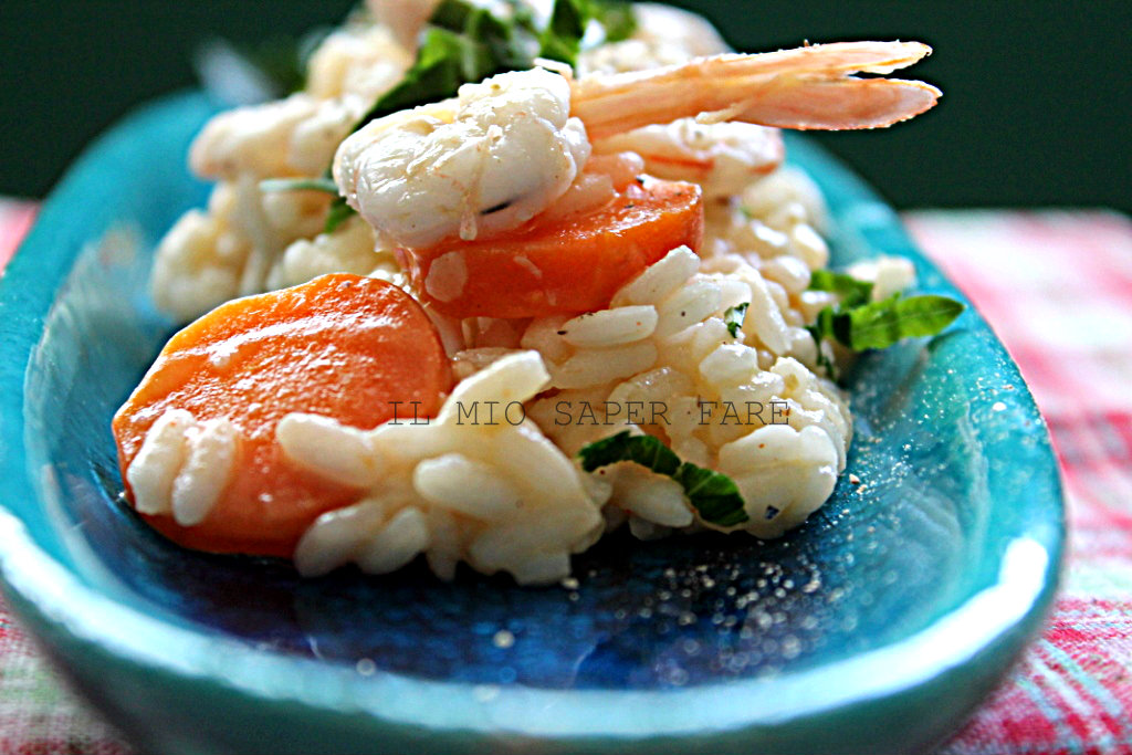risotto con gamberi