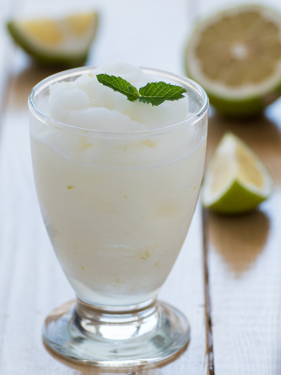 Granita di limone al profumo di menta Mastercheffa