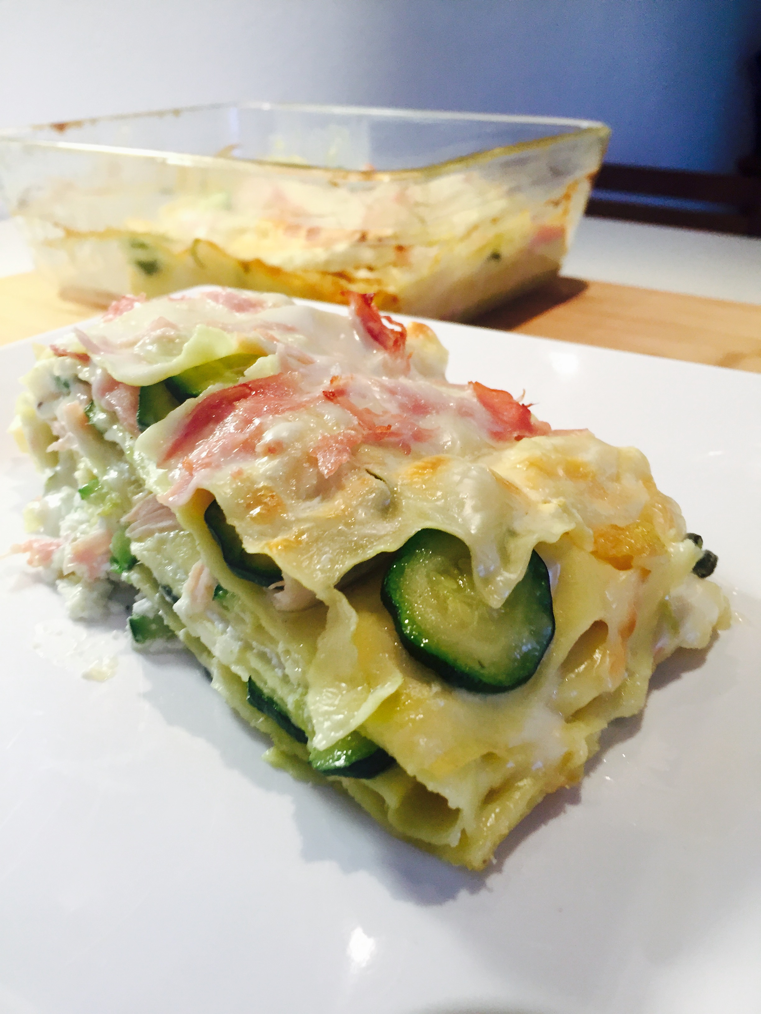 Lasagne bianche zucchine prosciutto e ricotta Ricette veloci dopo