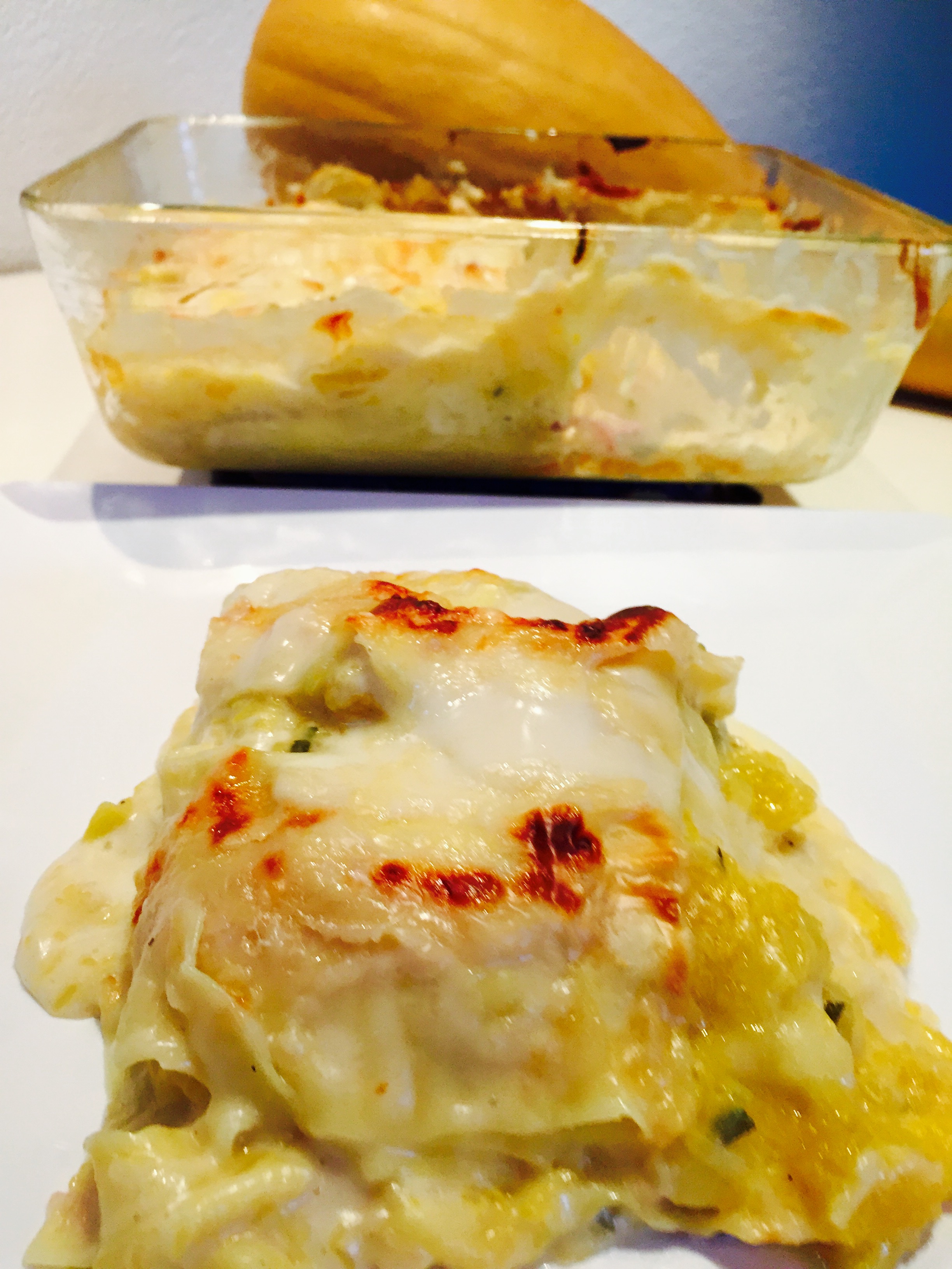 Lasagne zucca speck e taleggio Pumpkin bacon taleggio lasagna