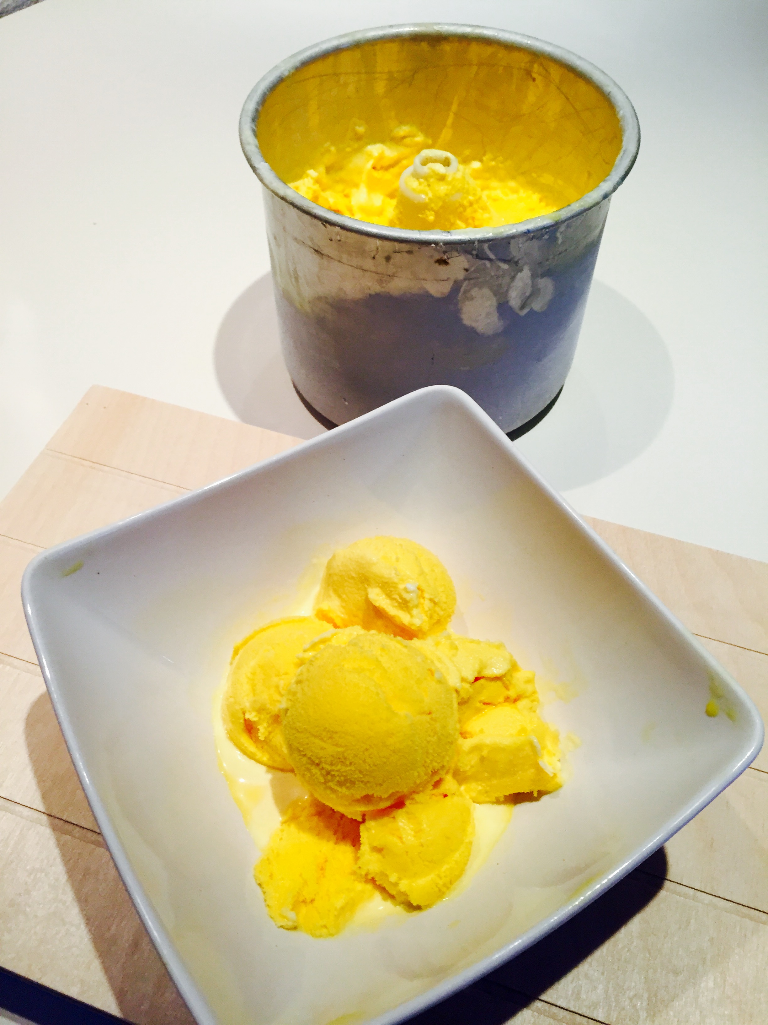 Gelato allo zafferano Saffron ice cream Ricette veloci dopo lavoro