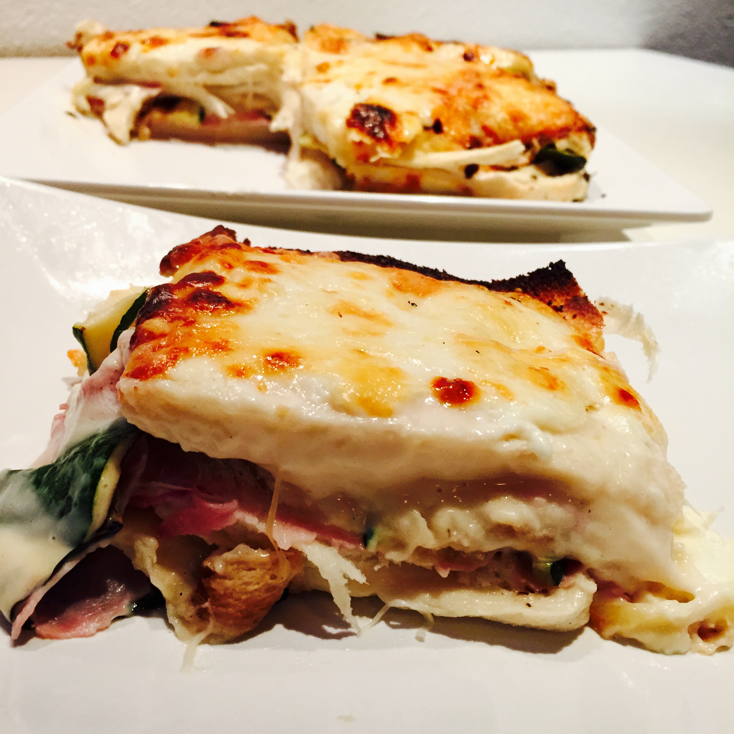 Lasagne di pancarrè con prosciutto zucchine e mozzarella Ricette