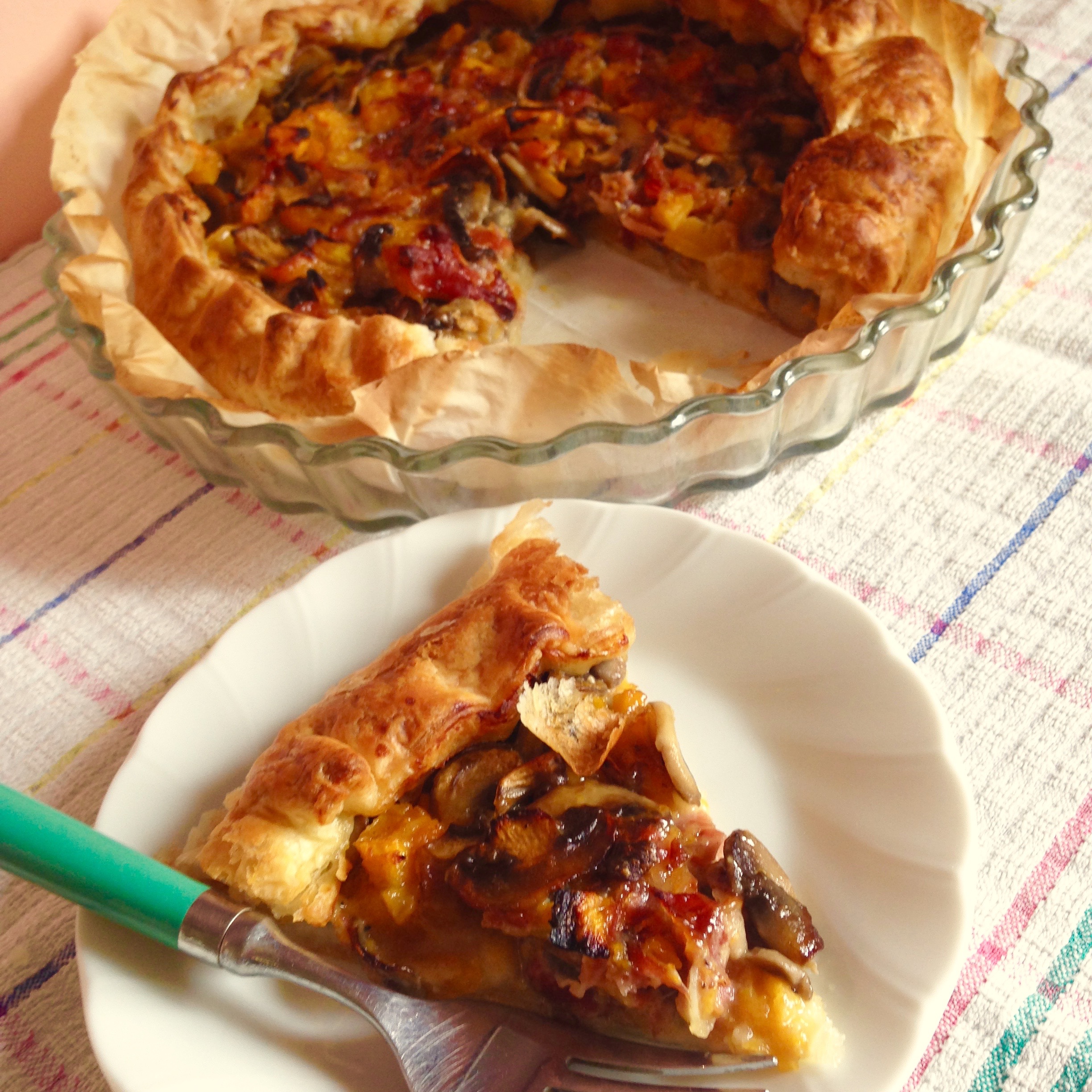 Torta Salata Zucca, Funghi e Speck Dolci Ricette di Pietro