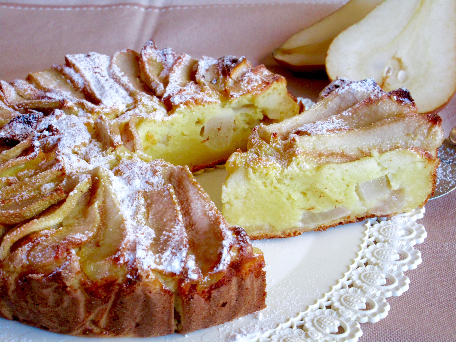 Torta Ricotta e Pere 180°C di Dolcezza