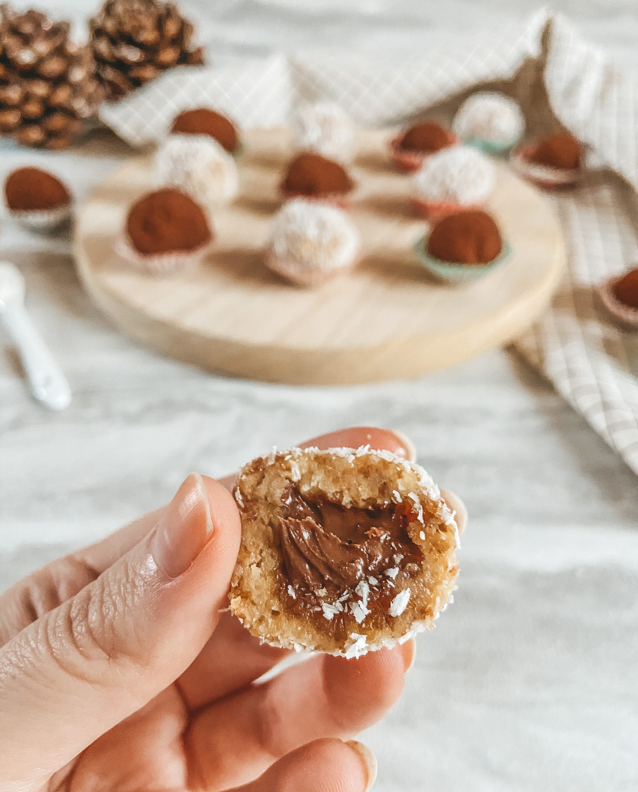 Tartufini di pandoro mascarpone e Nutella The white vanillas