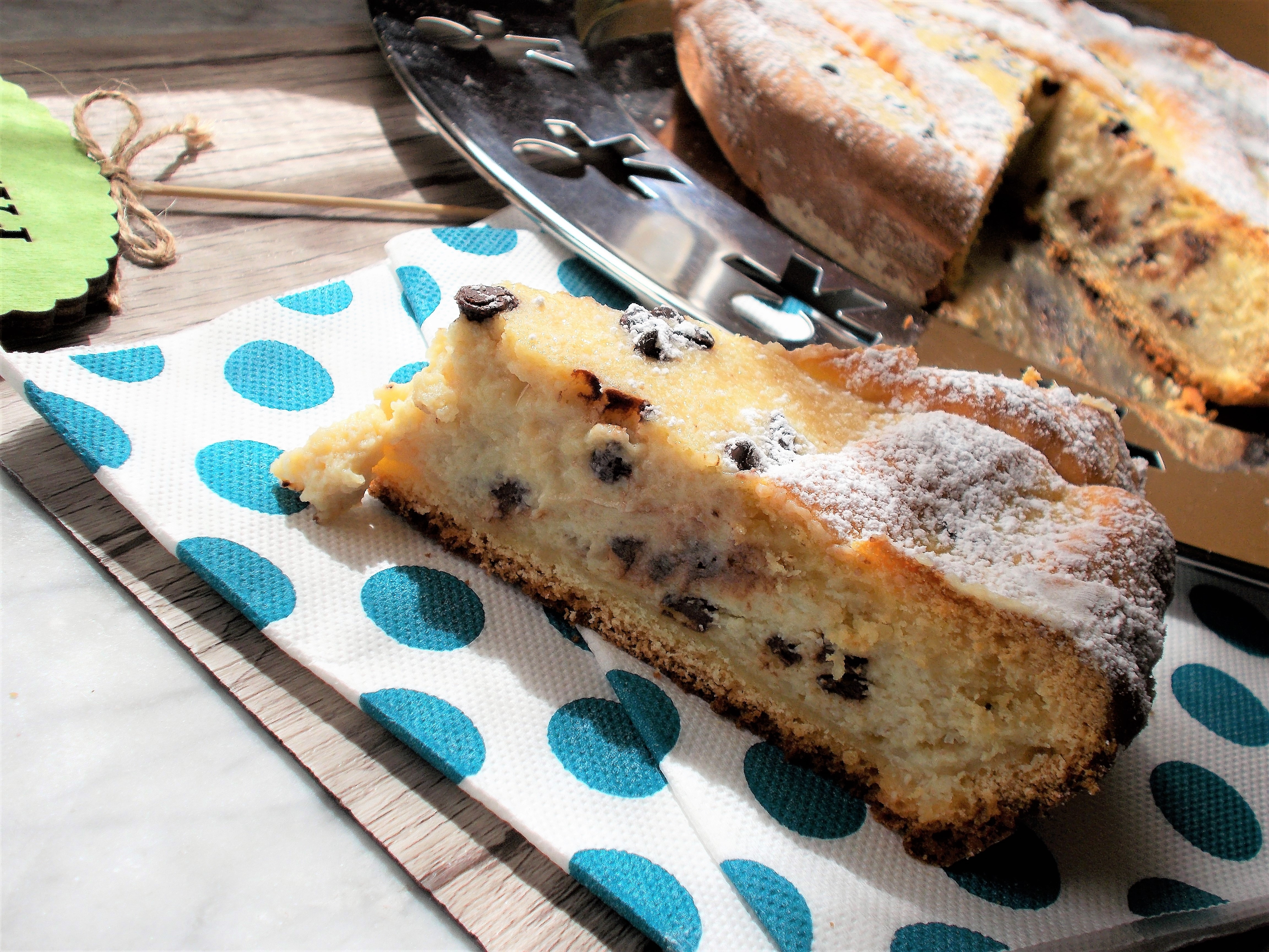 Pastiera di Grano con Gocce di Cioccolato ZeroglutineCheBontà