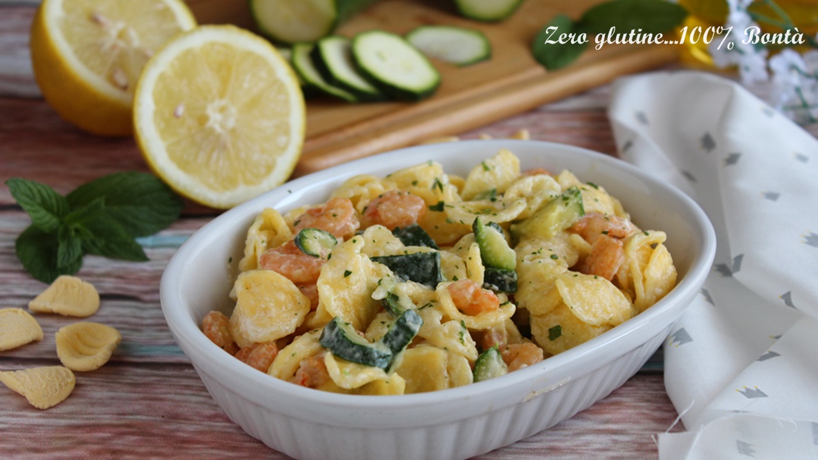 Orecchiette con zucchine e gamberi Primi piatto estivo
