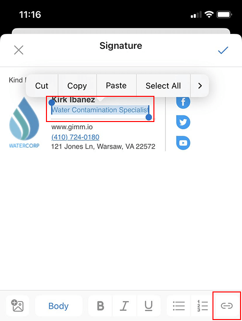 How to Add a Hyperlink to Your Outlook Email Signature Gimmio