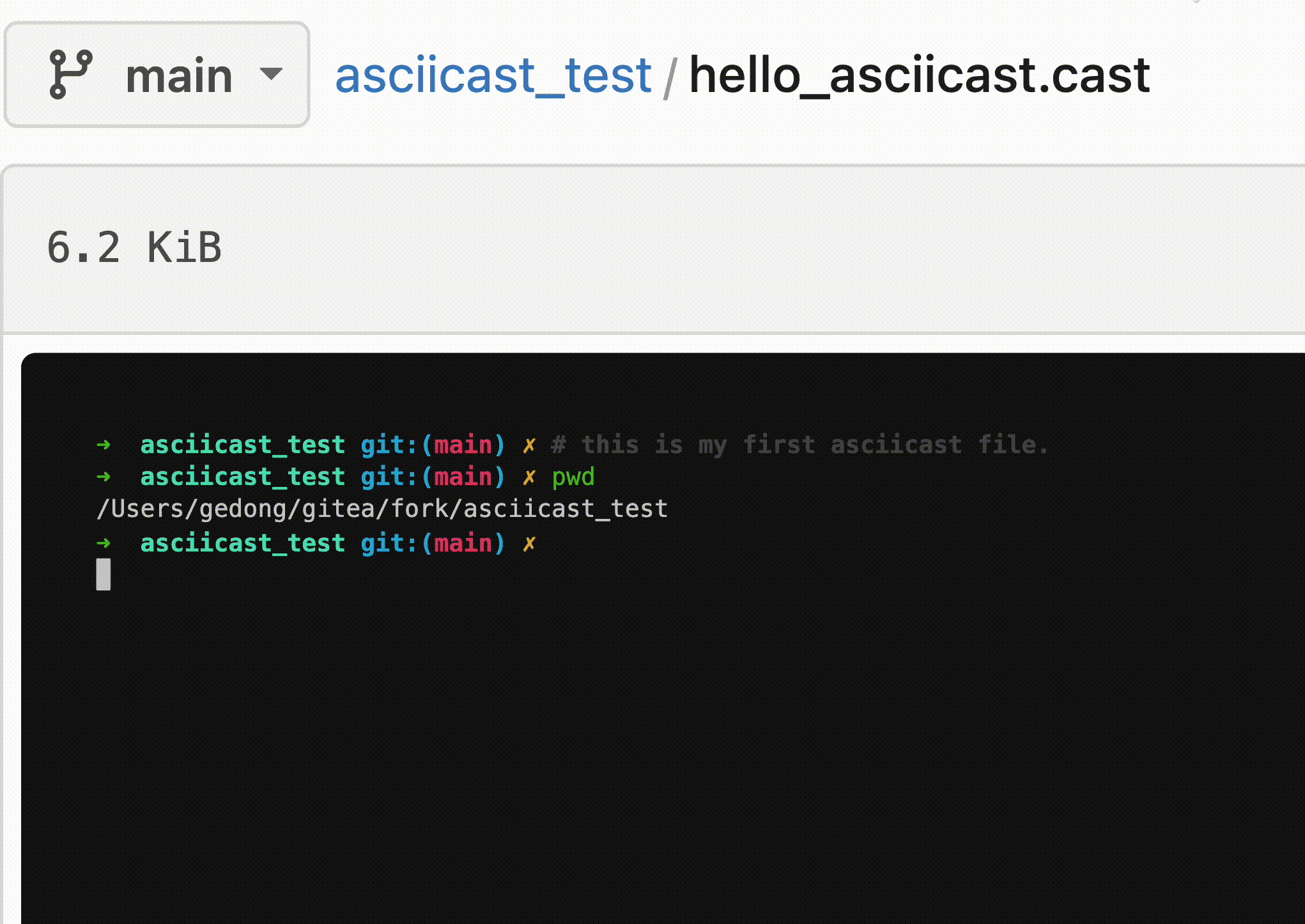 Gitea x Asciicast Recording and viewing terminal sessions on Gitea Blog
