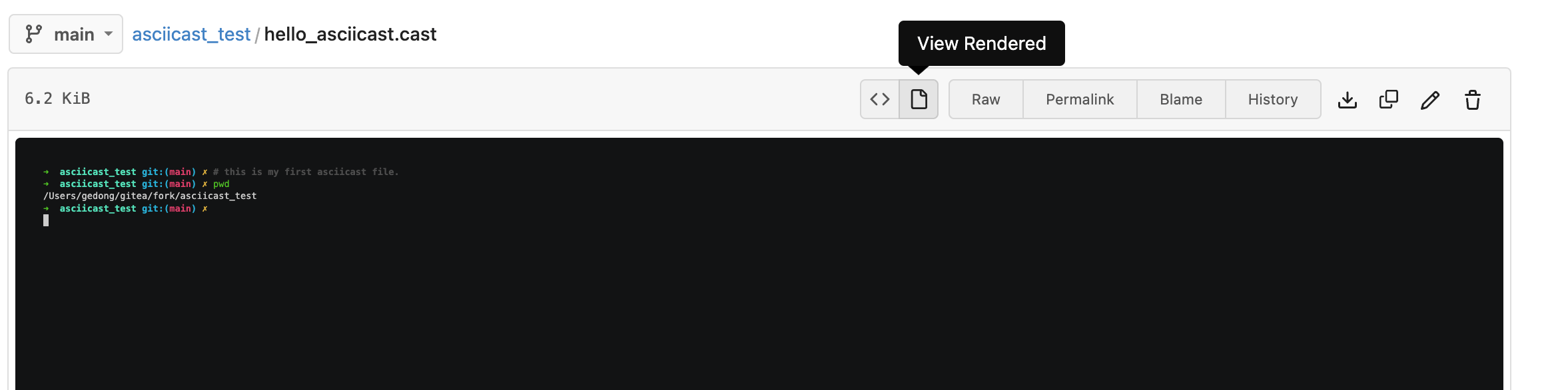 Gitea x Asciicast Recording and viewing terminal sessions on Gitea Blog