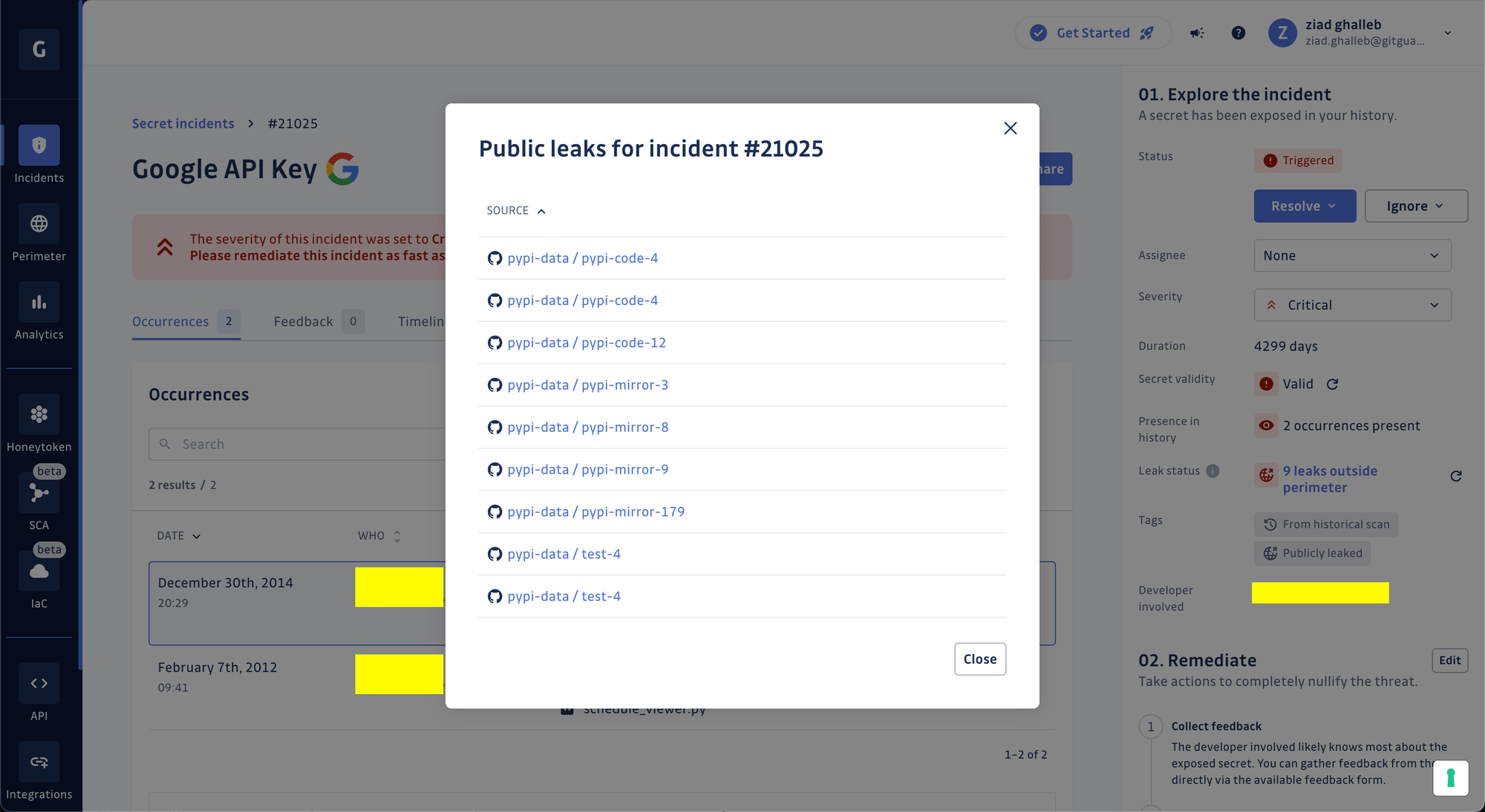 Unveiling public leak checks for hardcoded secrets in the GitGuardian