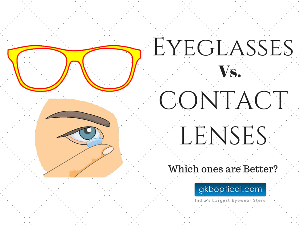 Eyeglasses Vs Contact Lenses Which ones are Better? The GKB Eyewear
