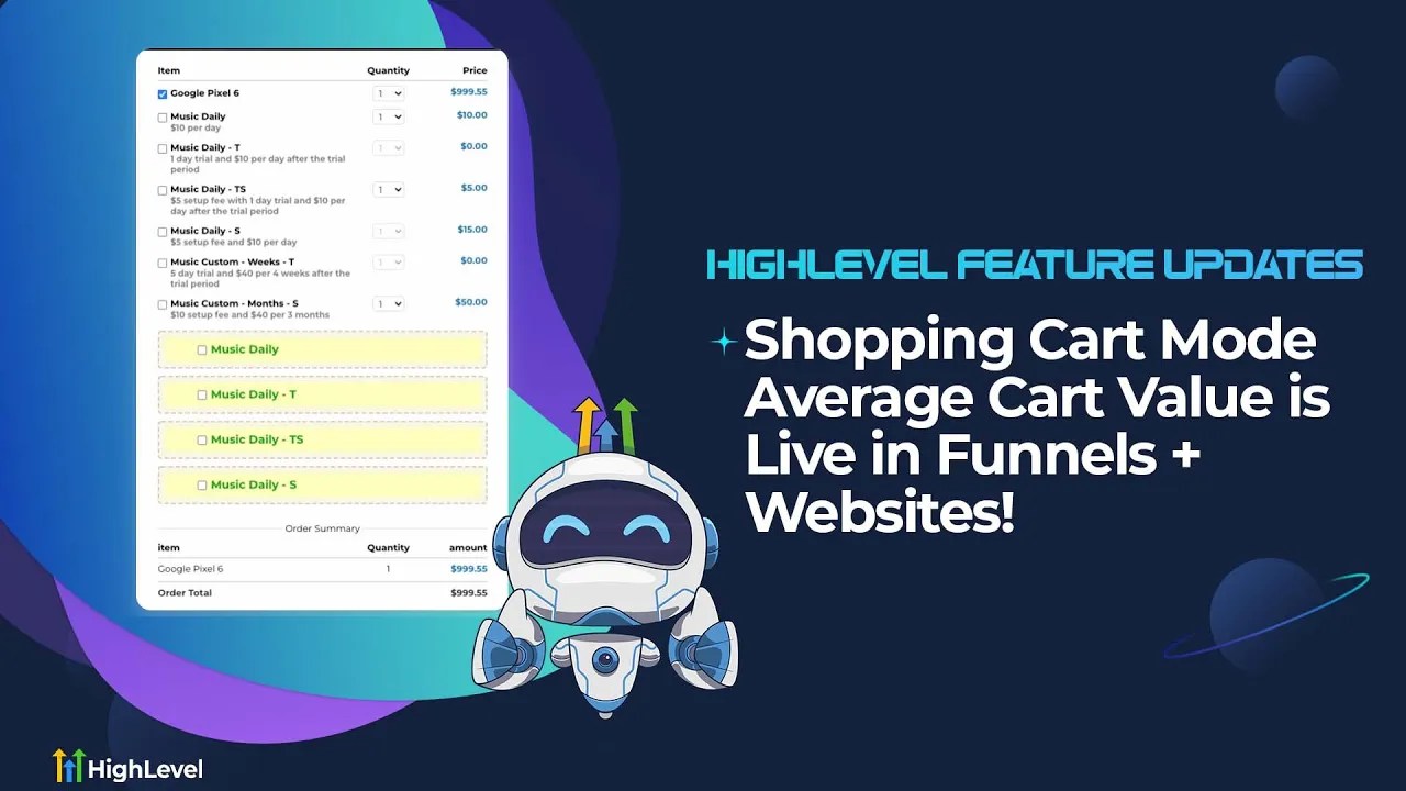 Shopping Cart Mode + Average Cart Value is Live in Funnels + sites