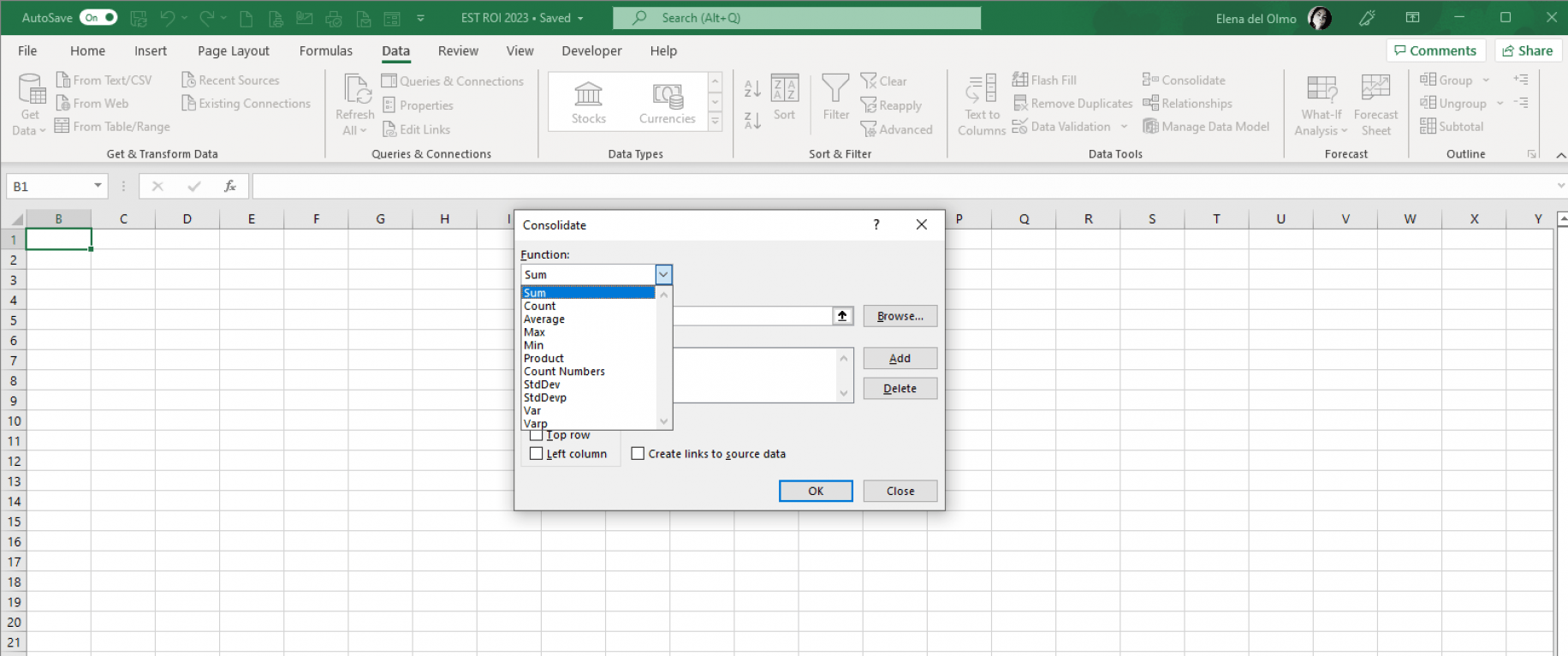 How to Consolidate Data in Excel (StepbyStep) Layer Blog
