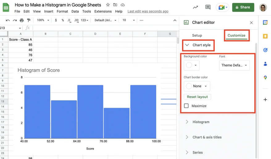 How to Make a Histogram in Google Sheets Layer Blog