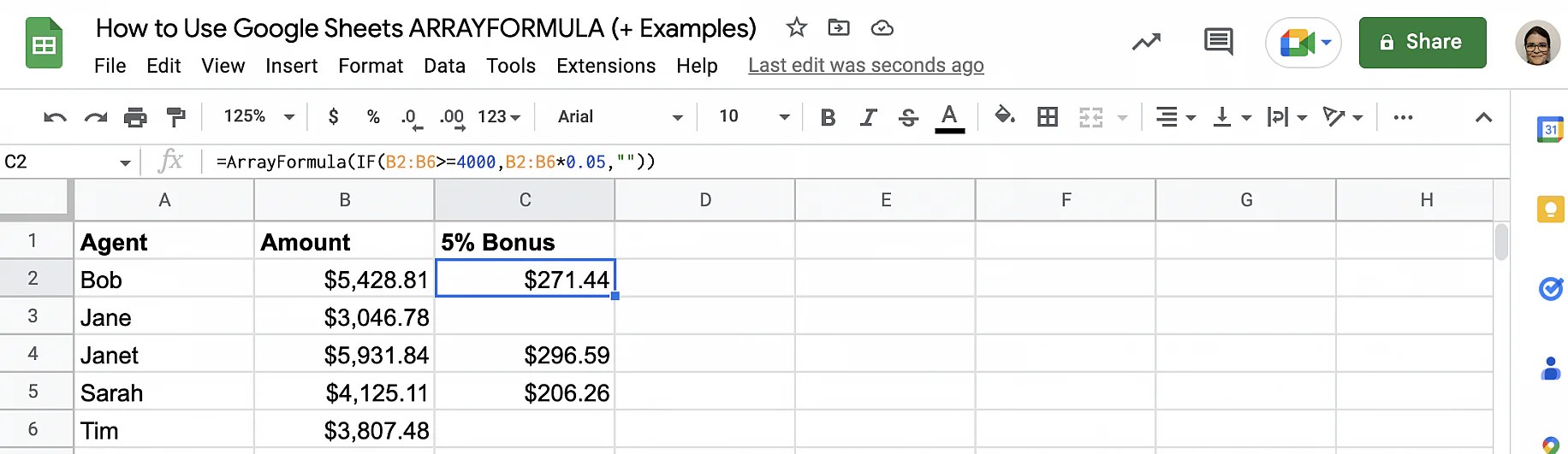 How to Use Google Sheets ARRAYFORMULA (+ Examples) Layer Blog