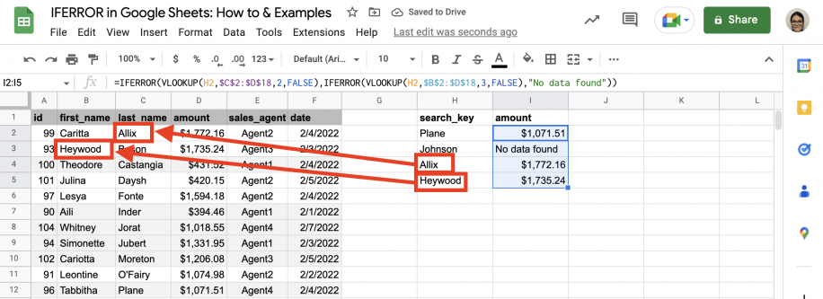 IFERROR in Google Sheets HowTo & Examples Layer Blog