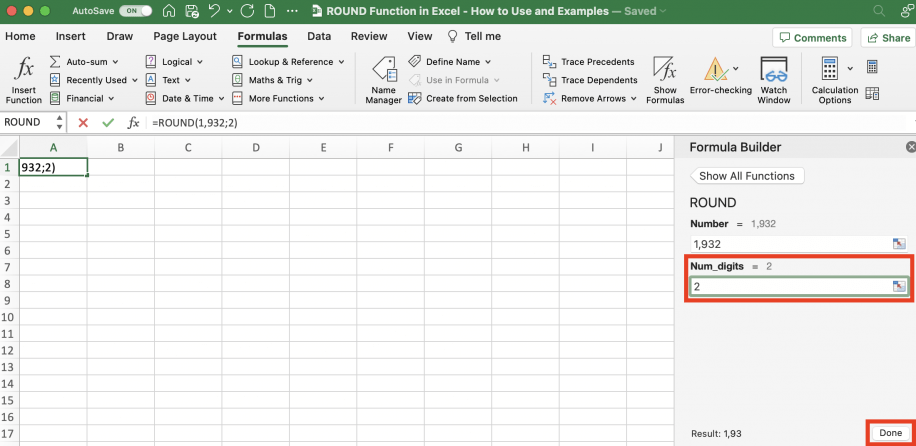 Round Function in Excel How to Use & Examples Layer Blog