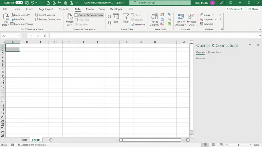 Excel Connections Get Data from External Sources Layer Blog