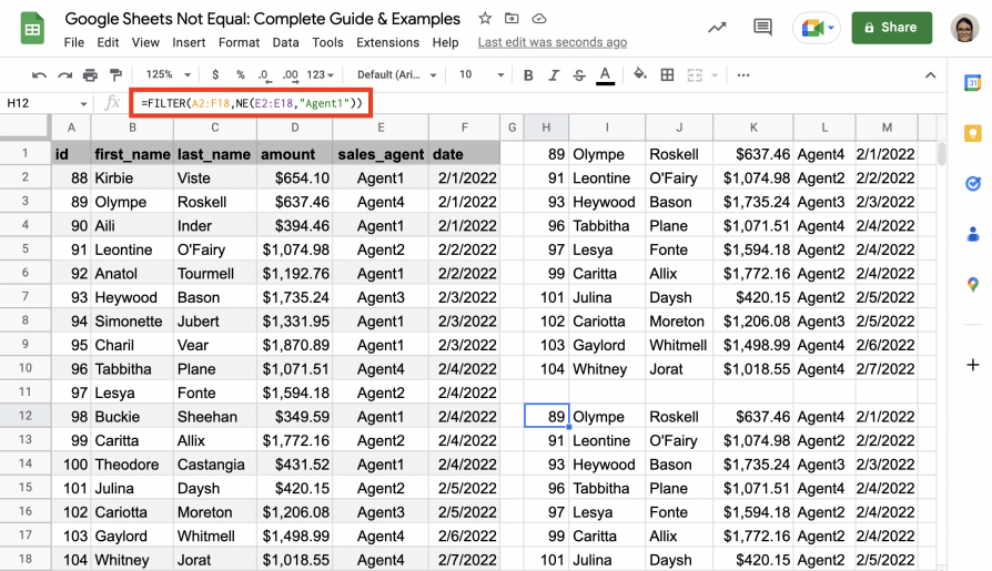 Google Sheets Not Equal Complete Guide & Examples Layer Blog