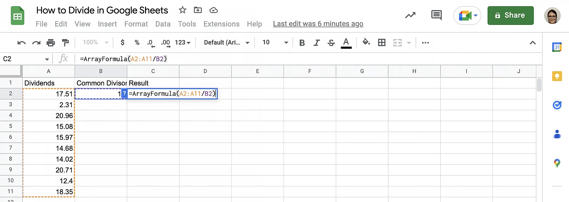 How to Divide in Google Sheets (Easy Guide) Layer Blog