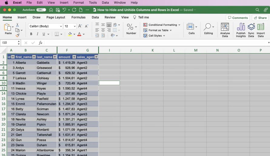 How to Hide and Unhide Columns and Rows in Excel Layer Blog