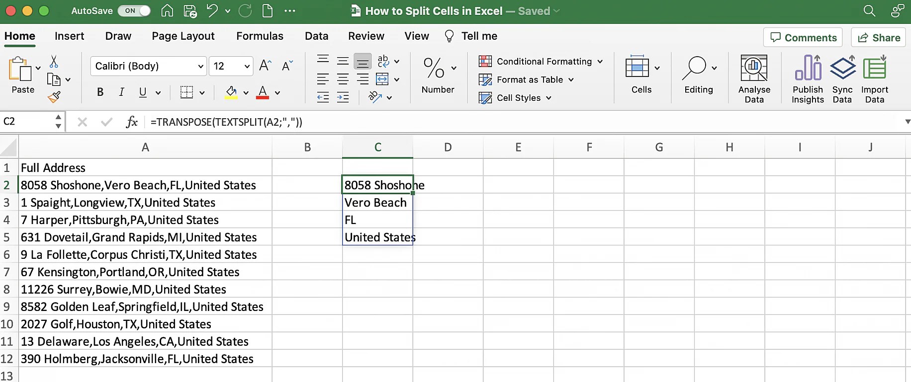 How to Split Cells in Excel? 6 Easy Methods Layer Blog