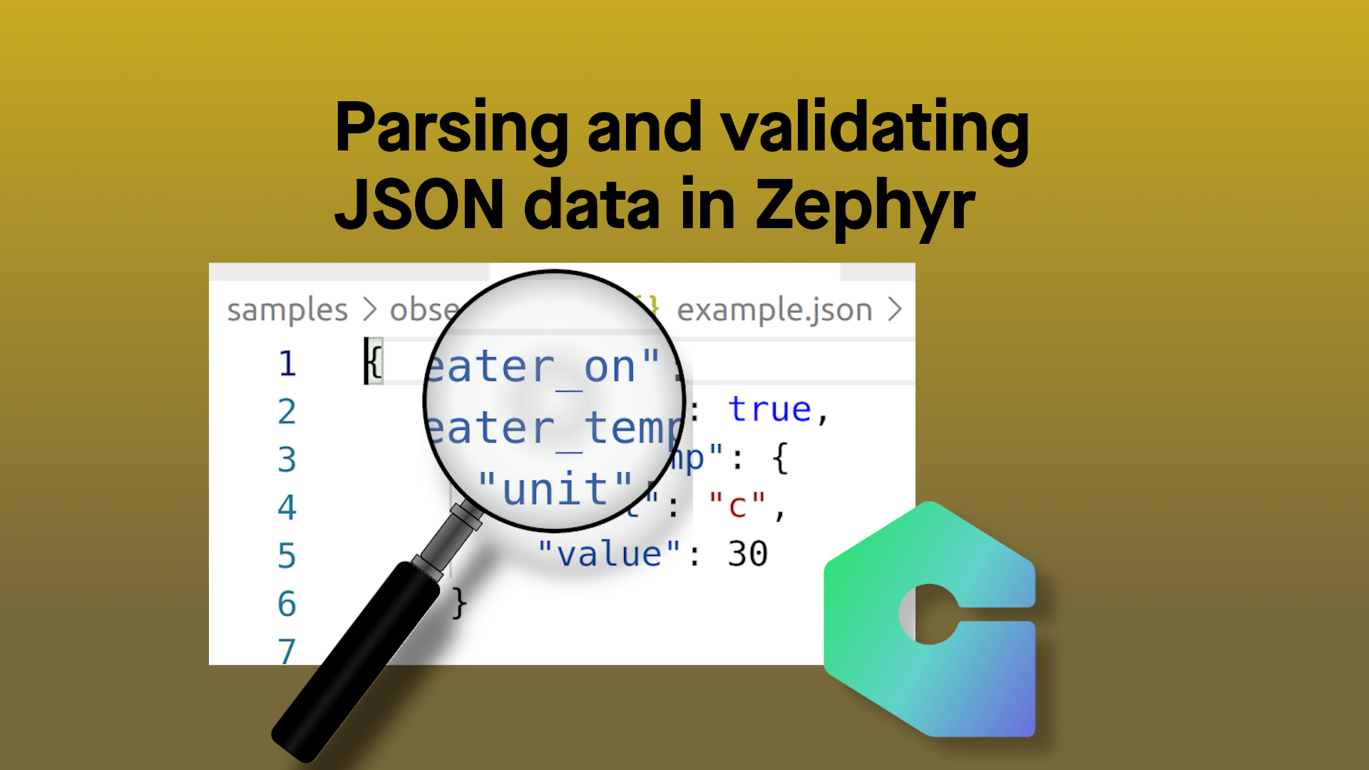 How to parse JSON data in Zephyr Golioth