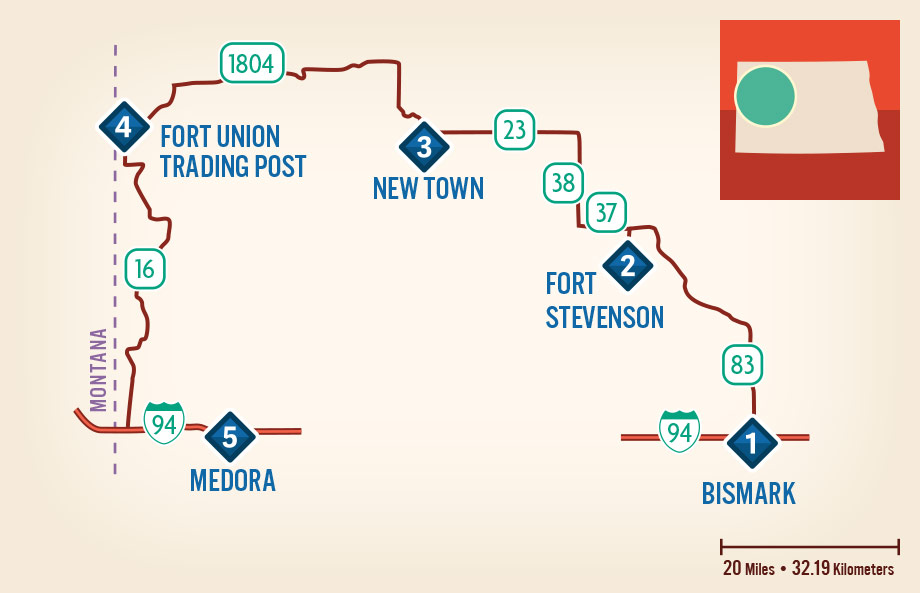 North Dakota State Park Campground Map allstays.com