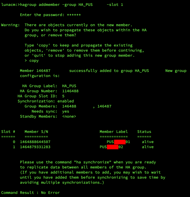 Pengaturan High Availability pada Luna HSM Network 7.2.0 GoBlog
