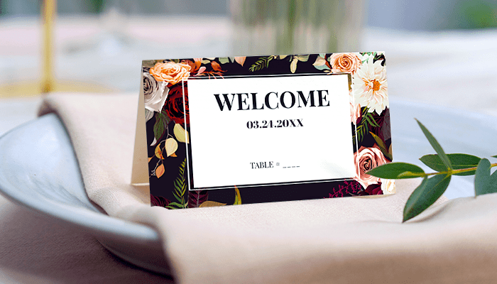 Free Templates: Wedding Place Cards – GotPrint Blog
