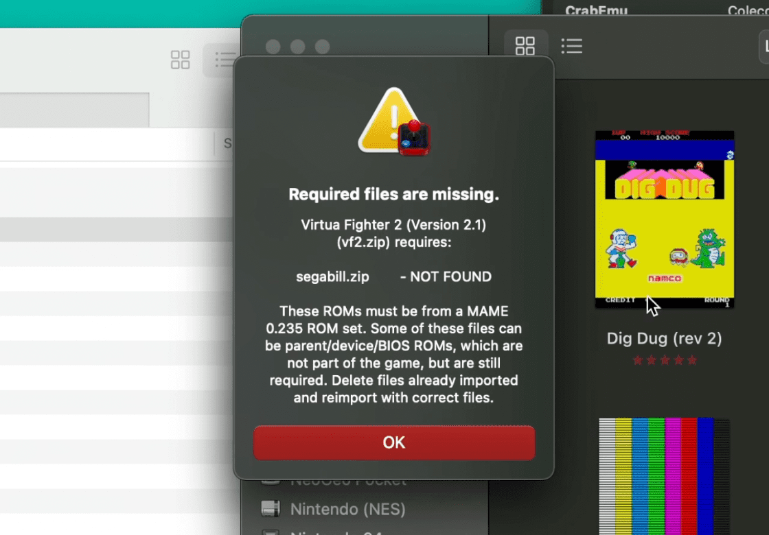 Mac MAME Arcade emulation & NeoGeo using OpenEMU and SDLMame for Apple Silicon or Intel Native.