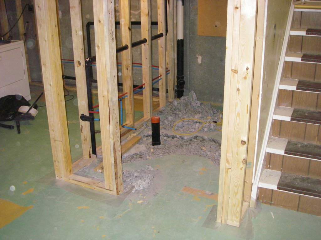 Bathroom roughin · Greg MacLellan