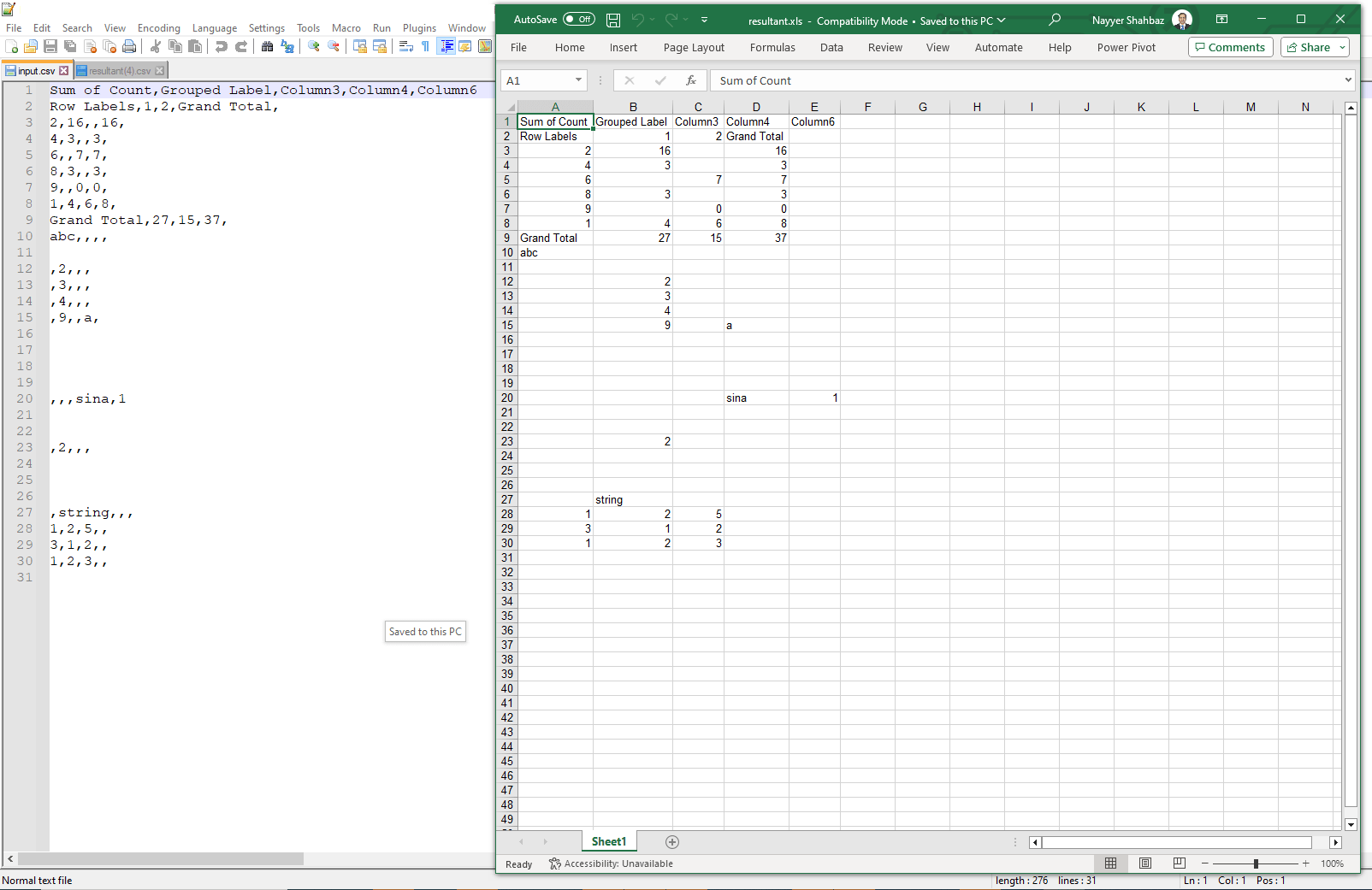 Comma Delimited files to Excel CSV to Excel in C