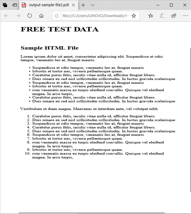 Convert pages to a PDF document in Java