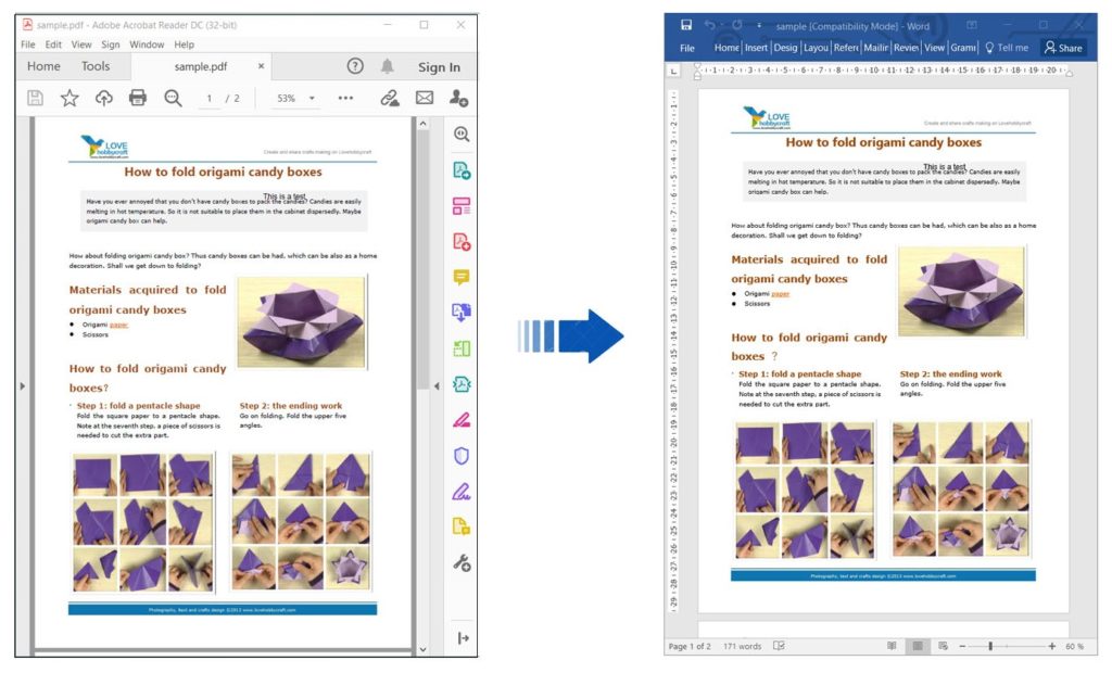 Convert PDF to Editable Word Document using Node.js