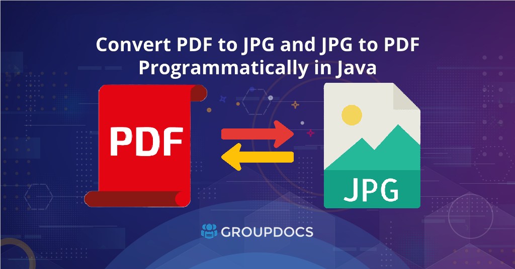 Convert PDF to JPG and JPG to PDF Programmatically in Java