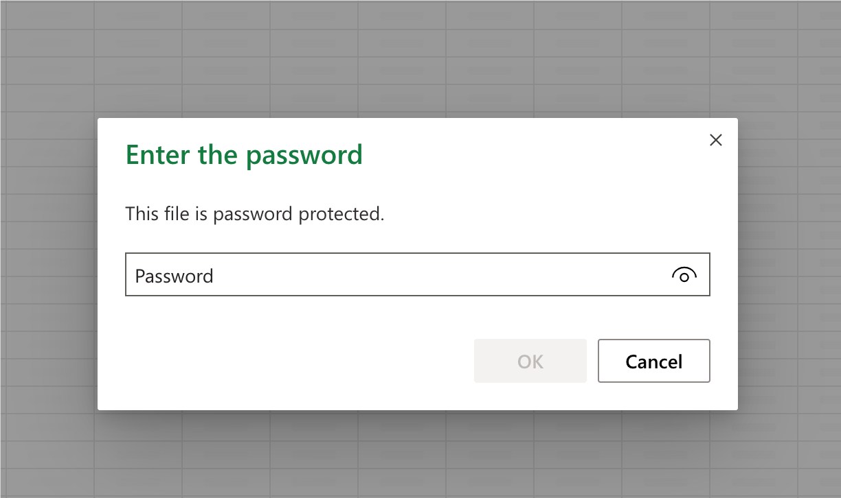 PasswordProtect Excel using Password Protection Service