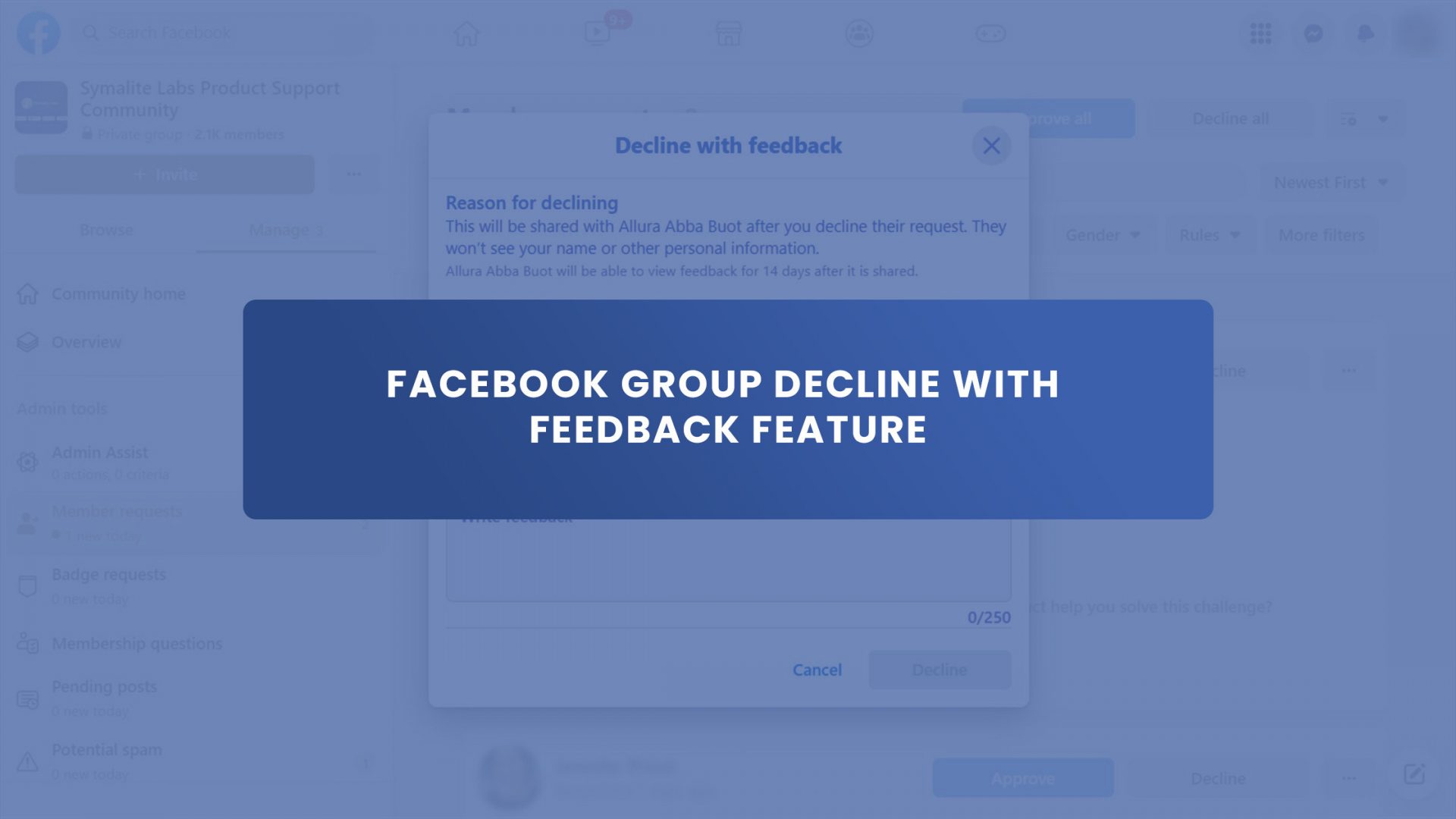 Facebook Group Decline With Feedback Feature All You Need To Know (Plus a Much Better