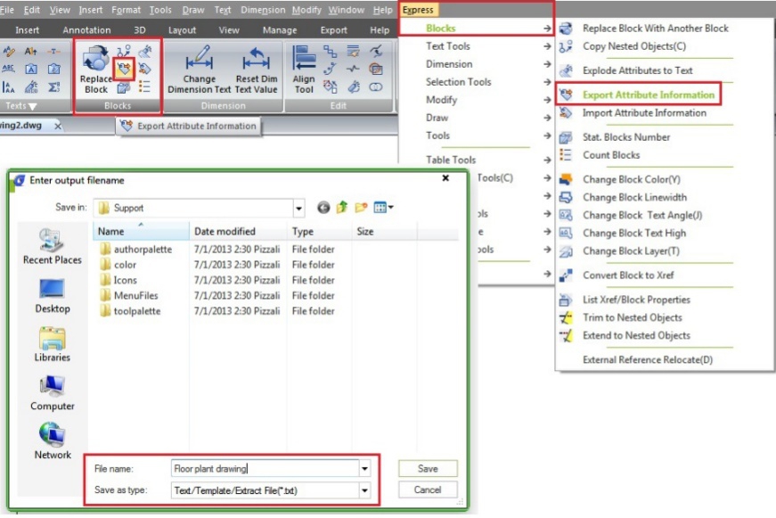 How to edit block attributes in Microsoft Excel2 GstarCAD