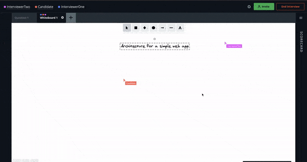 Introducing Virtual Whiteboarding for System Design Interviews