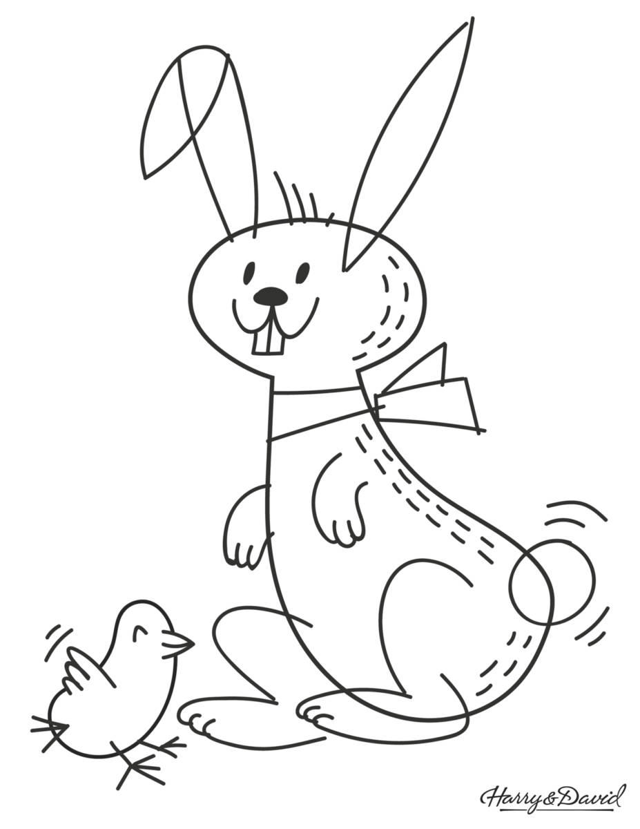 Printable Easter Coloring Pages and Happy Easter Cards H&D Blog