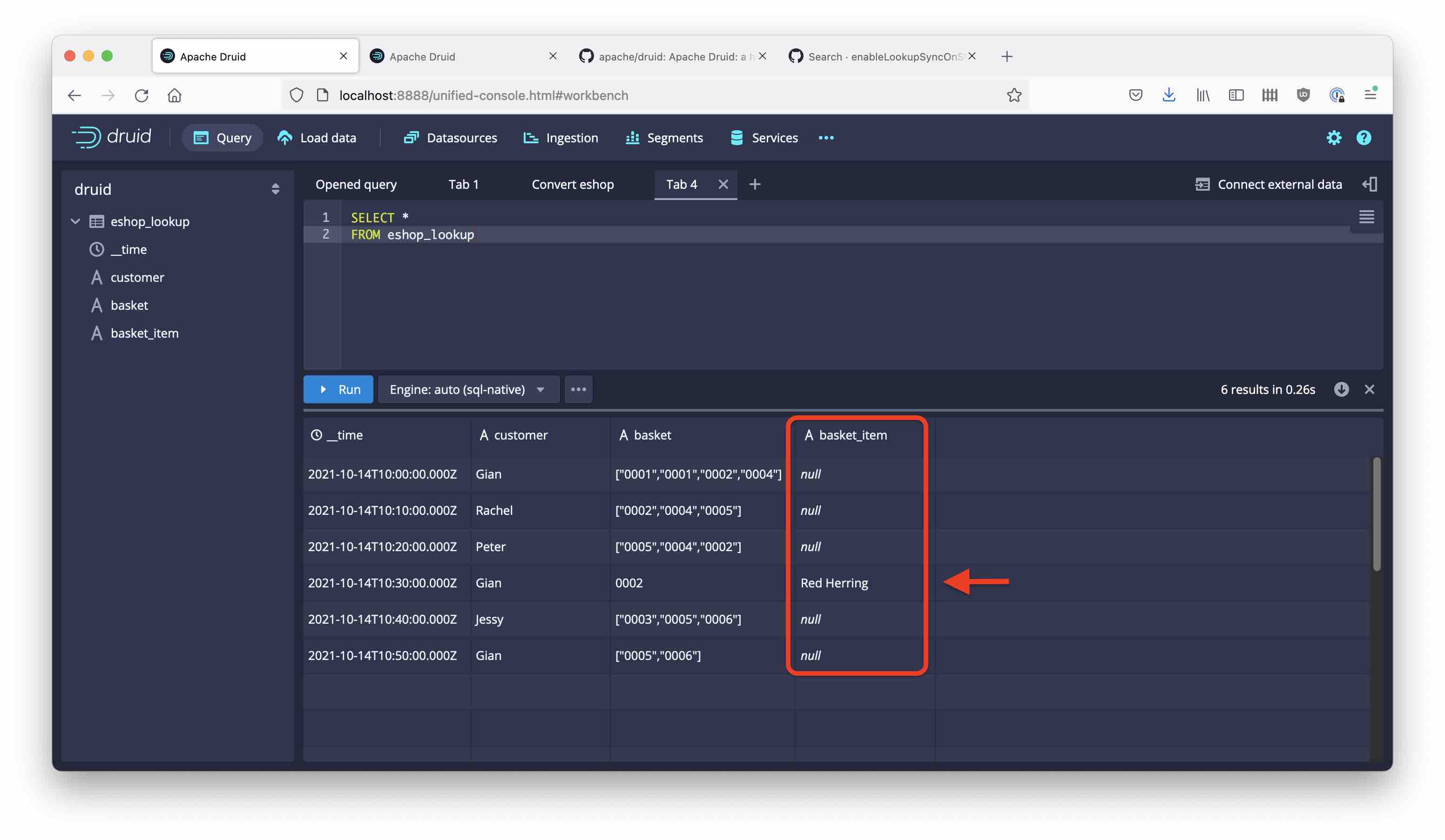 Druid Data Cookbook Lookups at Ingestion Time