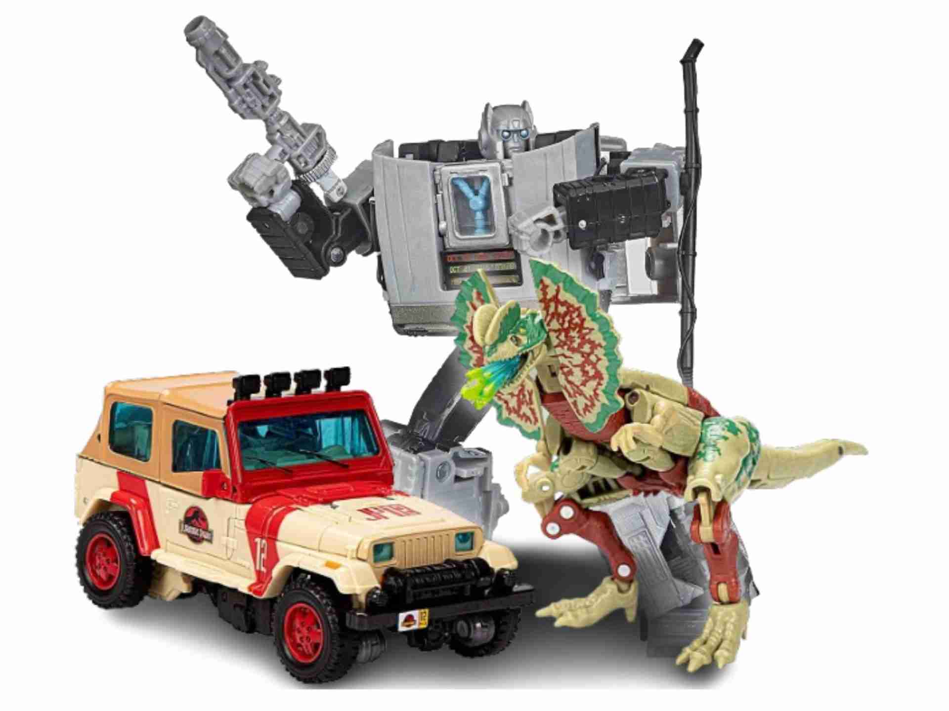 Seven Valuable Hasbro Transformers Collaborative Action Figures The
