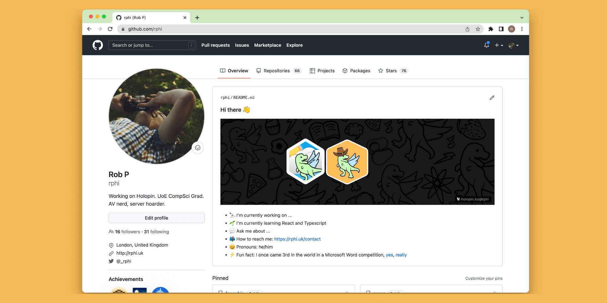 Tutorial Add your Holopin badges to your GitHub profile Holopin Blog