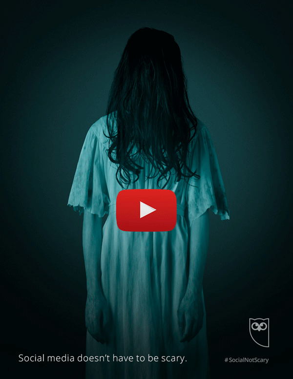 Hootsuite's Great Halloween Ads Try to Calm Your Fears