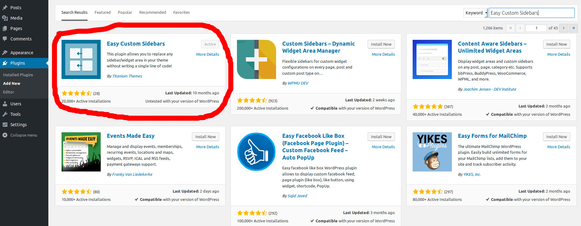 How to create different sidebars for each post in wordpress with a