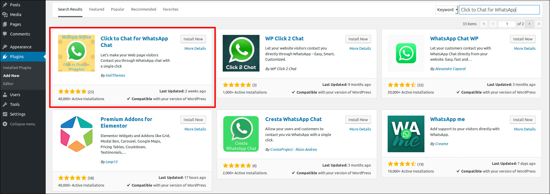 How to add WhatsApp Chat to WordPress